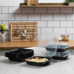 [150 ct] 10.25" x 9" 3-Comparment Premium PP Hinged Container - Image 6