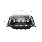 [150 ct] 8" x 8" Premium PP Hinged Container - Image 6