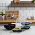 [150 ct] 8" x 8" 3-Comparment Premium PP Hinged Container - Image 8