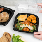 [150 ct] 8" x 8" 3-Comparment Premium PP Hinged Container with Segmented Lid - Image 4