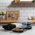 [150 ct] 9" x 9" 3-Comparment Premium PP Hinged Container - Image 9