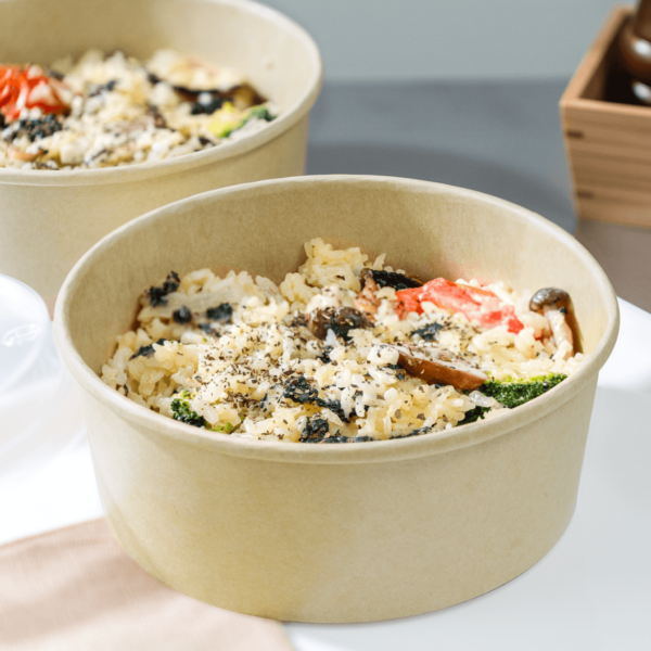 [360 ct] 32 oz Paper Short Buckets, Kraft