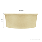 [360 ct] 32 oz Paper Short Buckets, Kraft - Image 5