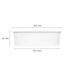 [270 ct] 48 oz Paper Short Buckets (203 mm) - Image 2