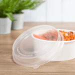 [360 ct] Dome Lid for 32 oz Paper Short Bucket | PP