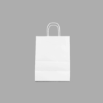 [250 ct] Balboa Paper Shopping Bag with Twisted Handles, White - Image 2