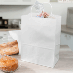 [250 ct] Laguna Paper Shopping Bag with Twisted Handles, White