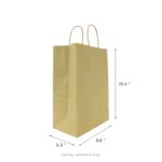 [250 ct] Laguna Paper Shopping Bags (Medium), Kraft - Image 2