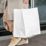[250 ct] Paper Shopping Bag with Twisted Handles (Malibu), White - Image 3