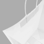 [250 ct] Paper Shopping Bag with Twisted Handles (Malibu), White - Image 6