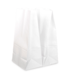 [500 ct] 20 lb Paper Bag, White - Image 2
