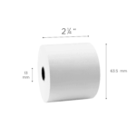 [50 Rolls] 2 1/4" x 200' Phenol Free Thermal Paper Rolls, White - Image 5