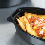 [150 sets] 16 oz PP Microwaveable Oval Food Container with Clear Lid, Black - Image 6