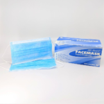 Life Guard Face Mask Case blue 3-ply polypropylene non-woven fabric 99.5 percent BFE bacteria filtration 1000 count bulk wholesale Packer Janitorial California.