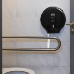 10" Jumbo Roll Tissue Dispenser, Black - 1 unit - Image 6