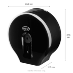 10" Jumbo Roll Tissue Dispenser, Black - 1 unit - Image 8