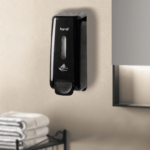 13.5oz Foaming Hand Soap Refillable Dispenser, Stand/Wall Mount, Black  - 1 unit - Image 6