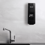 13.5oz Hand Soap Refillable Liquid Dispenser, Stand/Wall Mount, Black - 1 unit - Image 5