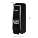 13.5oz Hand Soap Refillable Liquid Dispenser, Stand/Wall Mount, Black - 1 unit - Image 7