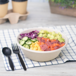 Karat Earth 40oz Molded Fiber Round Bowl, PFAS Free, Natural - 500 pcs