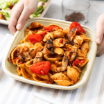 Karat Earth 24oz Molded Fiber Square Bowl, PFAS Free Containers, Natural - 300 pcs - Image 6