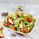 Karat Earth 32oz Molded Fiber Square Bowl, PFAS Free Containers, Natural - 300 pcs