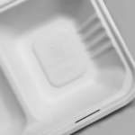 Karat Earth 2 Compartments, 9''x6'' Molded Fiber Hinged Containers, PFAS Free, White - 200 pc - Image 6