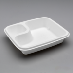 Karat Earth 2 Compartments, Molded Fiber Nacho Tray, PFAS free  - 600 pcs - Image 2