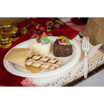 Karat Earth 10''x8'' Molded Fiber Oval Plates, PFAS Free, White - 500 pcs - Image 11