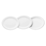 Karat Earth 12.5''x10'' Molded Fiber Oval Plates, PFAS Free, White - 500 pcs - Image 15