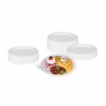 Karat Earth 9'' Molded Fiber Round Plates, PFAS Free, White - 500 pcs - Image 9