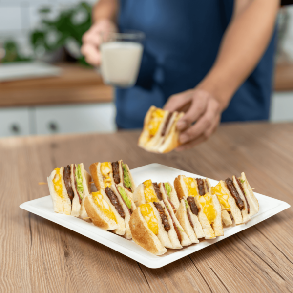 Karat Earth 10”x 10” Molded Fiber Square Plates, PFAS Free, White - 500 pcs