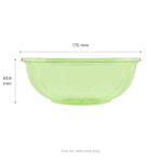 Karat Earth PLA 24 oz Salad Container (175 mm), Green - 300 pcs - Image 4