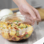 Karat Earth PLA 24 oz Salad Container (175 mm), Clear - 300 pcs - Image 4