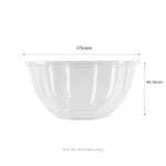 Karat Earth PLA 32 oz Salad Container (175 mm), Clear - 300 pcs - Image 5