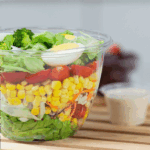 Karat Earth PLA 48 oz Salad Container (175 mm), Clear - 300 pcs - Image 4