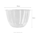 Karat Earth PLA 48 oz Salad Container (175 mm), Clear - 300 pcs - Image 5