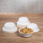 Karat Earth 12oz PFAS Free Eco-Friendly Bagasse Rice Bowl, White - 1,000 pcs - Image 5