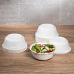 Karat Earth 32oz Compostable Bagasse Rice Bowls, White - 500 pcs - Image 5