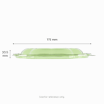 Karat Earth PLA Dome Lid for 18-48 oz. PLA Salad Container, Green - 300 pcs - Image 3