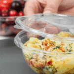 Karat Earth PLA Dome Lid for 18-48 oz. PLA Salad Container, Clear - 300pcs - Image 4