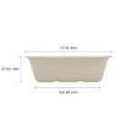 Karat Earth 20oz Natural Bagasse Take Out Container, Rectangular - 500 pcs - Image 4