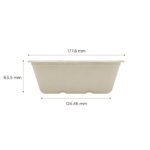 Karat Earth 24oz Natural Bagasse Take Out Container, Rectangular - 500 pcs - Image 7