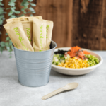 Karat Earth PFAS Free Bagasse Spoon Paper Wrapped - 750 pcs - Image 4