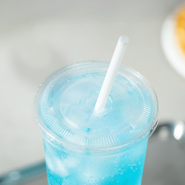 Karat Earth 10.25" PLA Giant Paper Wrapped Straw (8mm), Wihte - 1,200 pcs