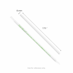 Karat Earth 7.75" PLA Giant Paper Wrapped Straw (8mm), Wihte - 2,000 pcs - Image 5