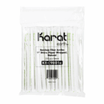 Karat Earth 9" Flat Cut Bamboo Fiber Jumbo Straws (6mm) Paper Wrapped, Natural - 4,000 pcs - Image 8