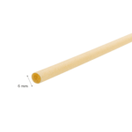 Karat Earth Bamboo Fiber Cocktail 5.5'' Straws (6mm), Natural - 7,000 pcs - Image 7