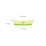 Karat Earth 0.5 lb Bamboo Natural Food Tray , Generic Print - 1,000 pcs - Image 9