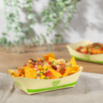 Karat Earth 1.0 lb Bamboo Natural Food Tray, Generic Print - 1,000 pcs